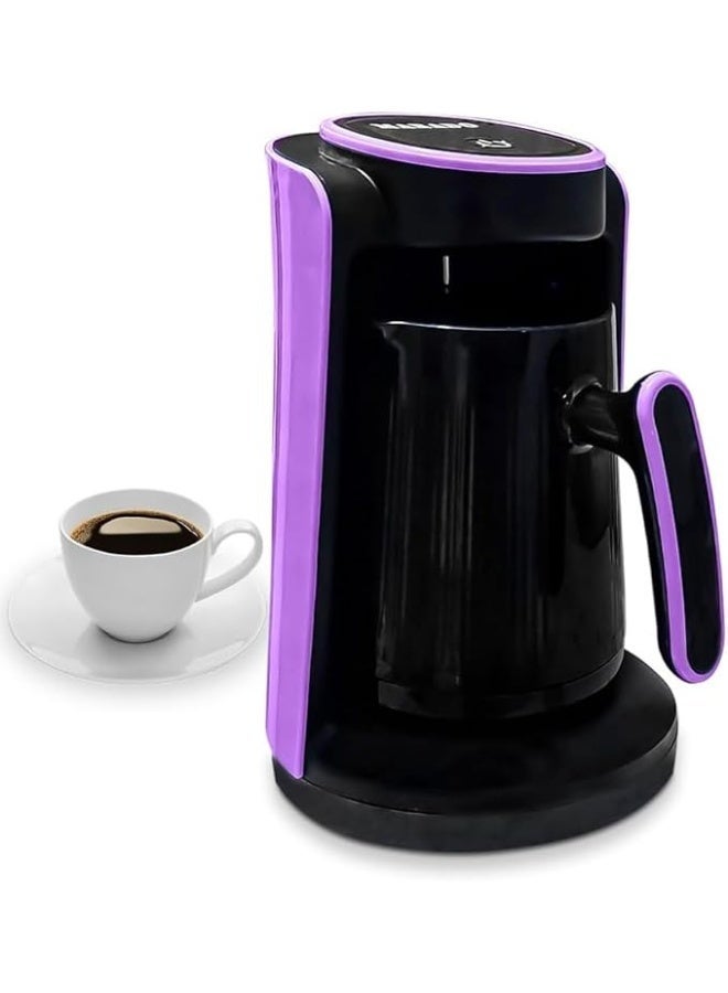 مارادو ماكينة صنع القهوة التركية مارادو MA-1688 بقدرة 600 واط، سعة من 1 إلى 5 أكواب، تحضير سريع مع مقبض مقاوم للحرارة، لون بنفسجى - Image 2